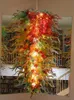 Nowoczesne lampy Design Art Dekoracyjne Murano Centrum Ślubne Żyrandol Custom Made Color Glass Style Crystal Wisiorek Lampa