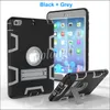 Nieuwe Kickstand Hybrid 3 in 1 Robot Protection Case PC + Siliconen Rubber Armor Stand Cover Case voor iPad Mini 1 Mini 2/3
