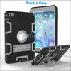 Ny Kickstand Hybrid 3 i 1 Robot Protection Case PC + Silicone Gummi Armor Stativ Cover Case till iPad Mini 1 Mini 2/3