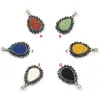 Mode Wasser Tropfen Natürliche Lava Stein Anhänger Parfüm Ätherisches Öl Diffusor Charms Ethnische Zubehör DIY Halskette Schmuck Frauen