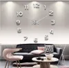 Ny DIY Stor väggklocka Hem Office Room Decor 3D Mirror Your Sticker Wall Clocks 20st / Lot