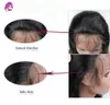 جزء كبير من المخزون الجانبي موجة عميقة مجعد الشعر البشري الدانتيل الباروكة بيرو شعر البكر
