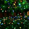 Edison2011 imperméable à LED Solar String String 8 modes 12m 22m Solar Fairy String Christmas De Noël Jardin Extérieur Jardin de mariage Décoration de mariage