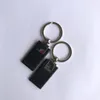 Llavero de acceso RFID de 125 khz Color negro Metal Nuevo estilo (paquete de 5)