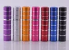 100st / parti 5ml Hot Selling Pump Stitching Glass Perfume Bottle Atomizer Anodized Aluminium Tom Glas Travel Refillerbar Spray