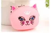 Senhora nova Silicone engraçado Carteiras Desenhos animados bonitos animais Plush Coin Purse crianças bolsas Mulheres Mini moedas Saco