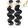 Tejidos de cabello mongol 4pcs/lote Virgin Cabello humano Cuerpo Camino Color Natural Color Bellahair