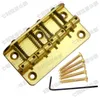 Golden Iron Bass Electric Guitar Bridge 4 Bass Strings Guitar Piezas de guitarra Instrumentos musicales Accesorios