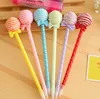 Nouveauté En Plastique Kawaii Bonbons Couleur Stylos Forme Point De Bal Lollipop Stylo À Bille Mignon Papeterie Fournitures Scolaires G881