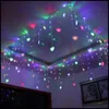 Nowy Multi 3.5m 100SMD Heart LED String Curtaine Lights Holiday Xmas Wedding Decor LLWA221