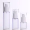 15 ml 30 ml 50 ml Frosted Body Flessen Clear Airless Vacuümpomp Leeg voor Refill Container Lotion Serum Cosmetische Vloeistof F2017226