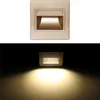 Lámparas de pared de vidrio esmerilado baratas, modernas, blancas, cálidas, blancas, cuadradas, coloridas, LED, luces interiores para escaleras, pasillos