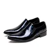 Moda Homens Sapatos Genuíno Couro Pontilhado Toe Negócios Negócios Vestido Sapatos Tamanho Grande Sapatos Formal Shoes Escritório