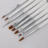 8PCS Nail Art Design Brush Dotting Peinture Stylo Acrylique Dessin Liner Outils Set # R48