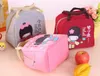 New Japanese Girl Lunch Boxes Grand Portable Isolation Boîte Imperméable Épaississement Mignon De Bande Dessinée Feuille D'isolation Sacs