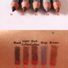 Sexy Leopard Eyebrow Pencil Waterproof Longlasting Eye Brow Pencil & Brush Makeup Eyebrow Enhancers Coffee Black Gray Brown 5 Colors Pen