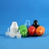 Flacone contagocce in plastica da 100 pezzi da 30 ml COLORE VERDE Altamente trasparente con tappi a doppia prova Sicurezza per bambini Ladro Capezzoli lunghi sicuri