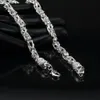 Special Offer 925 Sterling silver Byzantine Chain necklace classic jewelry 5mm man jewelry chains necklace gift Free Shipping
