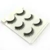 3 Pairs 3D False Eyelashes Natural Long Winged Messy Crisscross Thick Fake Eyelashes 100% Handmade Stage Makeup Tool Lashes