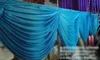 6 M de largo oro hielo seda cortina swags para telones de boda boda fiesta evento decoración suministros