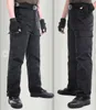 (Une pièce) nouveau 2016 en plein air printemps automne Commando hommes noir pantalons de Combat tactiques salopette militaire Cargo garde de sécurité pantalon