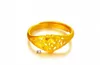 Online till salu Mode Kvinnors 24k Guldplatta Ring 10 stycken Massad stil, Dragon Sektion Hollow Gul Guldpläterade Ringar DFMKr1