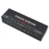 Freeshipping Mini Power Supply Power Station DC CORE 10 for 9V 12V 18V Guitar Effects Pedal with Ten Isolated Outputs + Cables US Plug