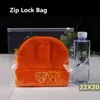22x20cm Clear Plastic Garment Zip Lock Reusable Dress Packaging Bags Transparent Zipper Clothing Storage Self Seal Hermetic Package Pouch