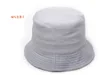 50 stks / partij Solid Emmer Hat Boonie Flat Jacht Vissen Outdoor Beach Cap Kinderen Sunhat Zomer Lente Jongens Meisjes Resort Camping Vizier