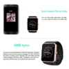 GT08 Bluetooth Smart Watch con ranura de tarjeta SIM y salud NFC para Android Samsung y Pulsera Smartphone con paquete