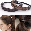 Haarspeld Koreaanse haar touw ring elastische gevlochten tonytail wrap haarband bevestiging accessoires synthetische hoofddeksels paardenstaarten houder haar sieraden