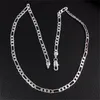 Yhamni Brand Menwomen 925 Sterling Silver Necklace Fashion Jewelry 16-24in Long 4mm幅チェーンネックレスWhole N102322T