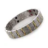 Fashion Quantum Bio Energy Titanium and Stainless Steel Link Chain Bracelet with Germanium magnet infrared anion Magnetic Health Care balance Benefits