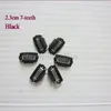 100 PCS/LOT 2.3cm 7 teeth Black Snap Clips for Hair Extensions Wigs and Weft