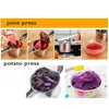 Potato masher ricer stainless steel lemon squeezer citrus juicer garlic press crusher baby food purees maker fruit vegetable kitchen gadgets