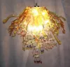 Lampade Pendenti decorativi per la casa/matrimonio Illuminazione Lampade a sospensione colorate Lampadine a LED a forma di fiore Lampadari in vetro di Murano soffiato a mano