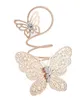 Butterfly Rhinestone Ringar Kvinnor Smycken Silver Guldfärg Söt Cluster Ringar Jewerly Tillbehör Julklapp DHL