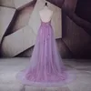 Işıltılı See Through Akşam elbise Etek Ile Sevgiliye Sequins Boncuklu Backless Mermaid Abiye İnanılmaz Seksi Gelinlik Modelleri