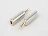 Brand new Gold 2.5 mm Male to 3.5 mm Female audio Stereo Adapter Plug Converter Headphone jack
