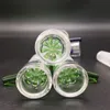 14mm 18mm glidglasskålar för bänger grön blå manlig bong skål Fit oljeplattor glas bongs glas rökning bongs skål för bong