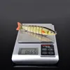 12.3cm/17g Multi Jointed Bass Plastic Fishing Lures Swimbait Sink Hooks Tackle high quality fish lure