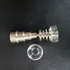 Titaniumnägel Quarzgericht Banger Raucherzubehör Tool 6 in 1 mit Kohlenhydrat -Kappenschale für Bubbler Shisha Oil Rigs Glas Wasser Bong4529763