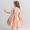 Enfants filles robe enfants vêtements broderie princesse robe bronzant enfant vêtements robes pour filles