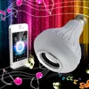 Wireless 12W Power E27 LED RGB Bluetooth Speaker Lampad Lampada Lampada Musica Playing RGB Illuminazione con telecomando
