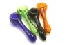 CSYC Y072 Smoking Pipe About 10.5cm Length Spoon Glass Pipes Tobacco Dry Herb Full Color