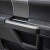Autocollants noirs en Fiber de carbone pour poignée de porte intérieure, accessoires d'intérieur de voiture adaptés de haute qualité pour Ford F150 2015 – 2016