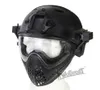 WOSPORT NUEVO Herramienta al aire libre Casco táctico con máscara para Airsoft Paintball CS Wargame Motorcycle Cycling Hunting Tactical Equipment19993775