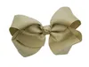 High Quality 24 Colors in stock 15cm Ribbon Hair Bow With Clip Girls Big Solid Bow Hair Clips Accessories