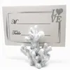 Bruiloft Gunsten en geschenken "Seven Seas" Coral Place Card Photo Holder Beach Theme Wedding Frame