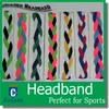 Ladies twist knot pattern headband elastic head wrap turban hair band braided headbands Plaited Stretch Headband no slip